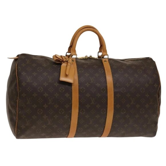 LOUIS VUITTON Monogram Keepall 55 Boston Bag M41424 LV Auth 140707 - Picture 2 of 16